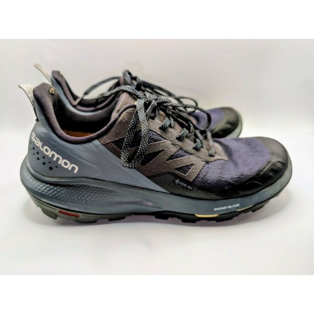Salomon Outpulse GORE-TEX Lace-Up Low Top Gray Purple Black Size 9.5 187982